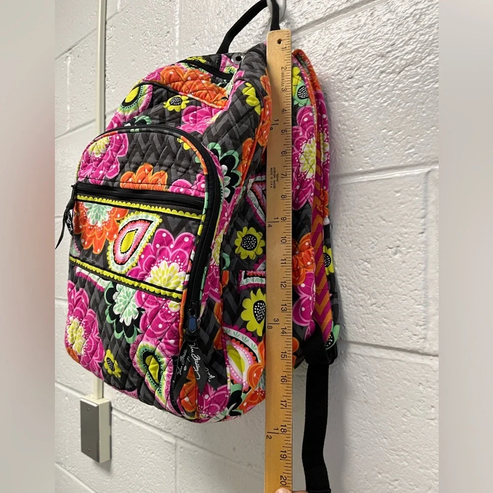 VERA BRADLEY Pink Ziggy‎ Zinnia Campus Backpack